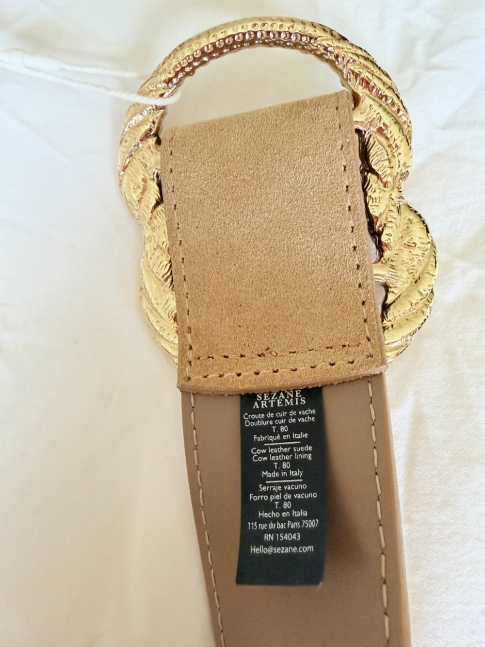 Sézane Artemis Belt - Beige - Picture 8 of 11
